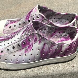 Native Shoes Purple and White Sneakers